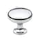 Gliderite Hardware 1-1/8 in. Polished Chrome Classic Round Cabinet Knob, 5PK 5411-PC-5 - alternate 1